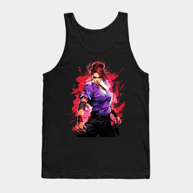 Kung Fu Anime Girl Tank Top by Atomic Blizzard